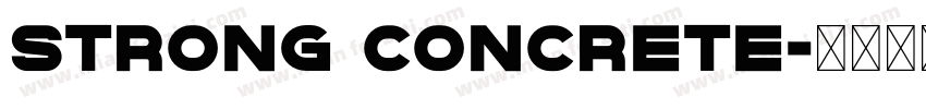 Strong Concrete字体转换
